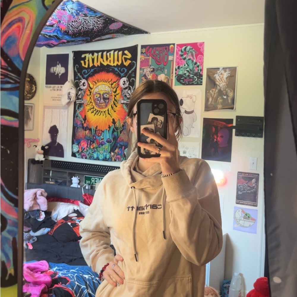 Carhartt Tan Pullover Hoodie